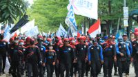 Ribuan Buruh Cianjur Kembali Menggelar Aksi Ke Bandung