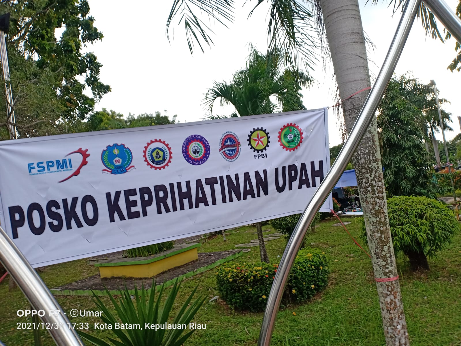 Aliansi Serikat Buruh Batam Buat Posko Keprihatinan Upah