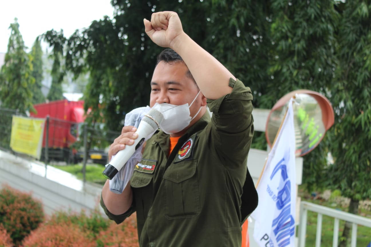 Awali Aksi, FSPMI Jawa Tengah Kembali Geruduk PT GS. Battery di Semarang