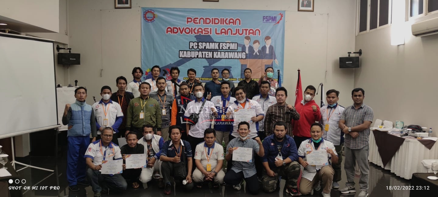Kembali PC SPAMK FSPMI Kabupaten Karawang Gelar Pendidikan Advokasi Lanjutan & Paralegal