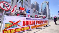 Bursa Efek Indonesia Didemo, FSPMI Minta Pekerjakan Kembali Anggotanya