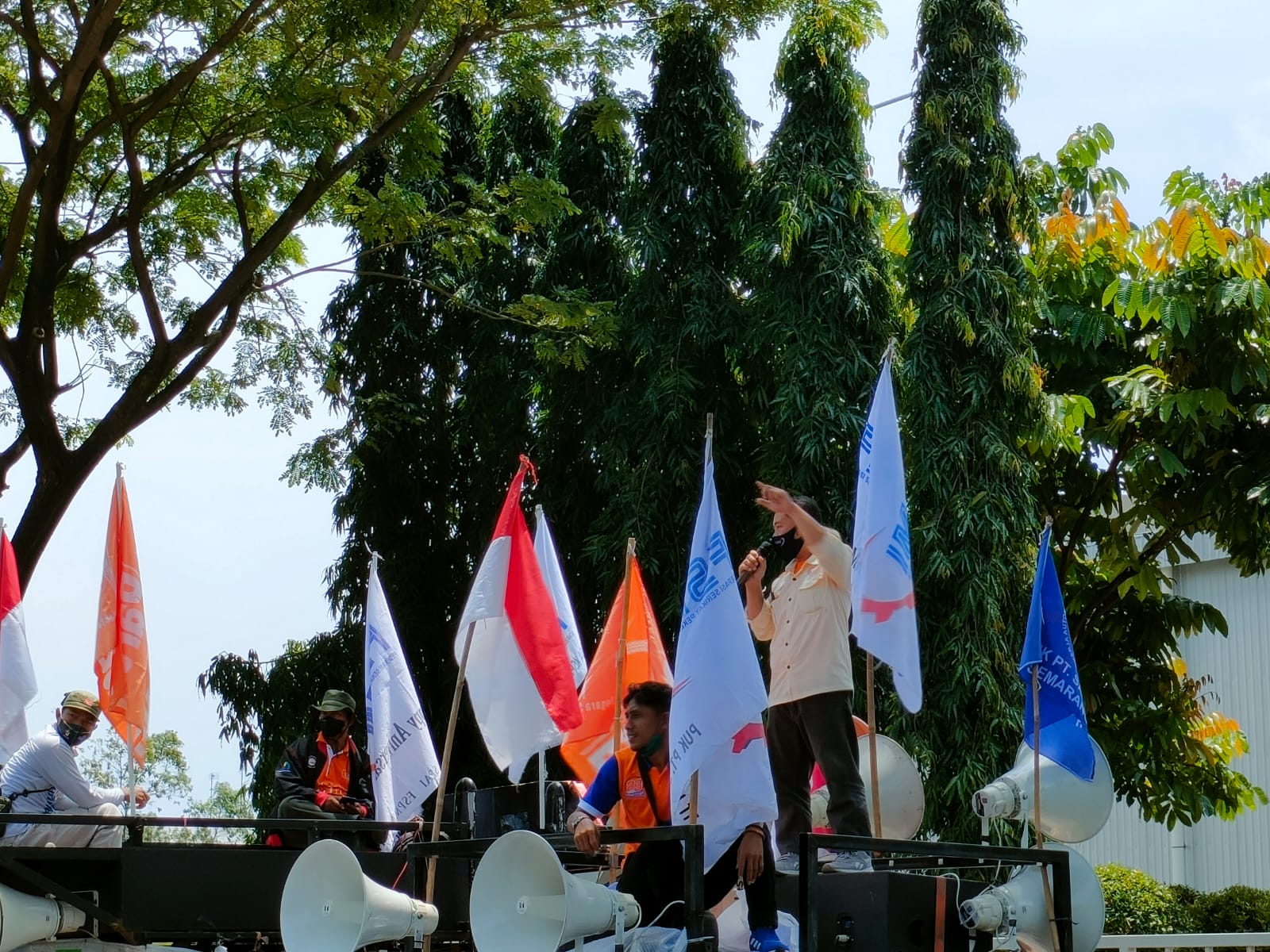 PT. GS Battery Semarang Kembali Didemo Ratusan Buruh FSPMI