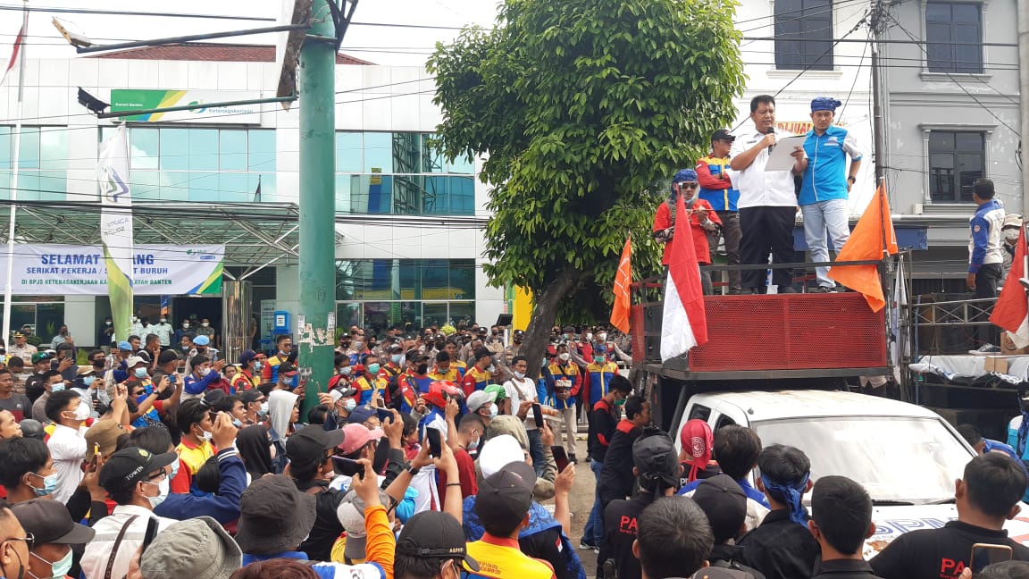 BP Jamsostek Serang Banten : Kami Sepakat dengan Buruh, Permenaker 02 Tahun 2022 untuk Dicabut