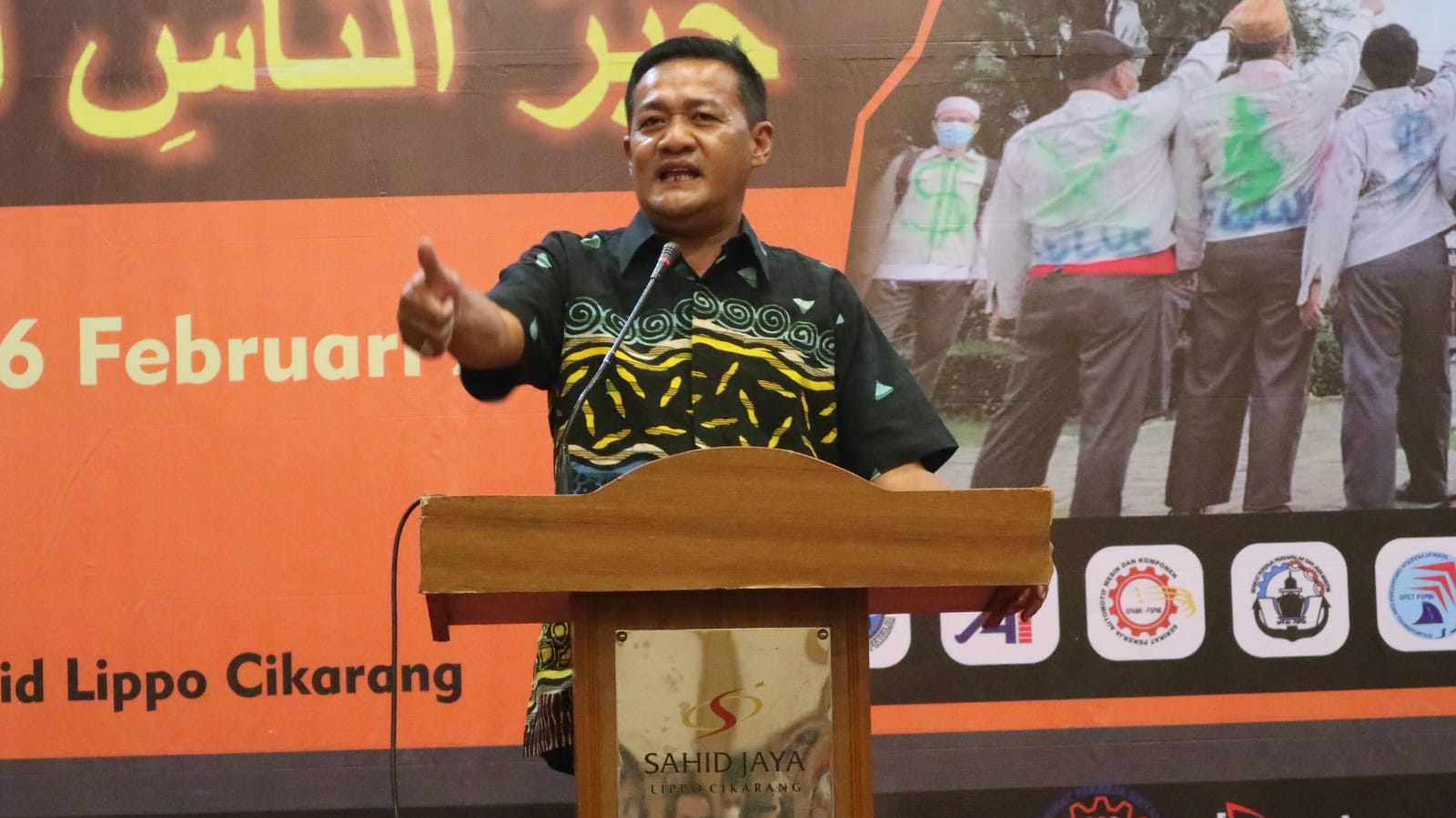 Pesan Obon Tabroni di Musniklub PUK SPEE FSPMI PT. Hitachi Power Systems Indonesia