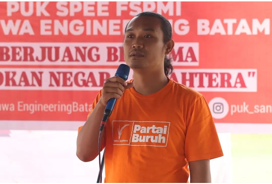 Ketua Exco Partai Buruh Batam Ajak Anggota FSPMI Jaga Bangkitnya Partai Buruh