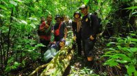 Longmarch Menyusuri Hutan Menggapai Air, JAKA Tiba di Air Terjun Dwi Warna