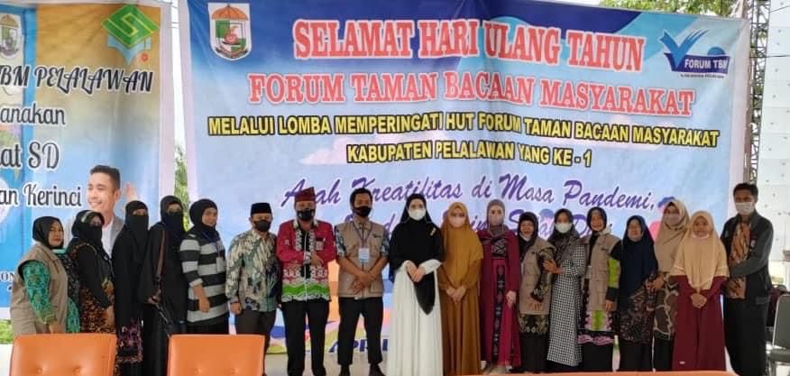 Semarak HUT Forum TBM Pelalawan di hadir oleh Sella Pitaloka Zukri