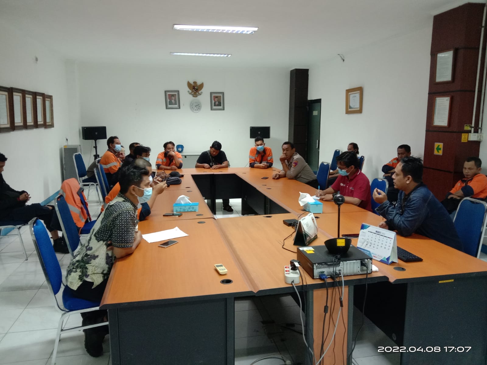 PUK SPAI FSPMI PT WICA Tbk Cikarang Adakan Rapat Rutin