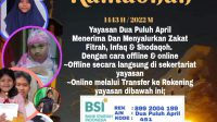 Yayasan Dua Puluh April Menerima zakat fitrah, infaq, dan shadaqah di bulan Ramadhan