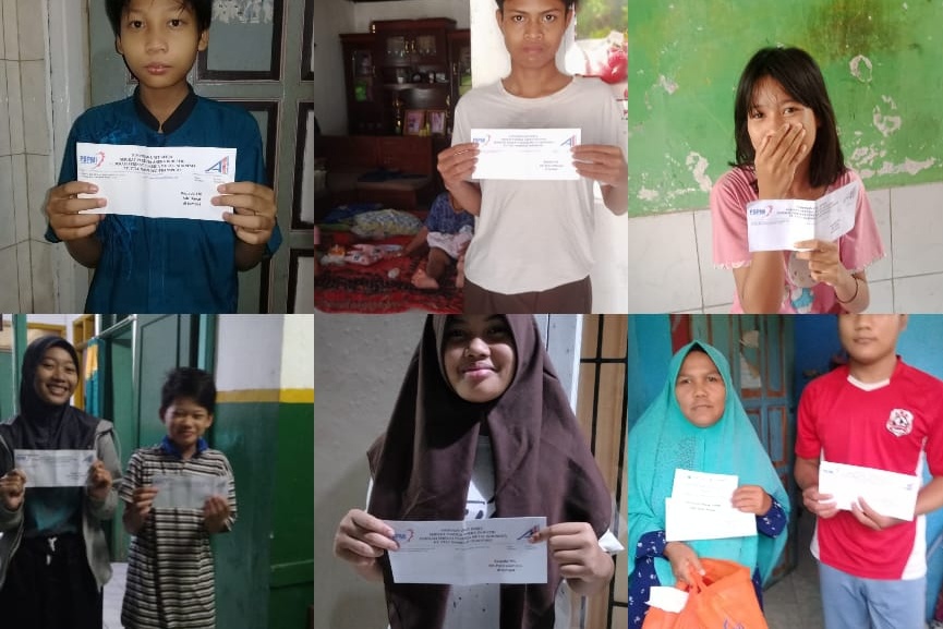 PUK SPAI FSPMI PT. TTNT Kembali Berikan Bantuan Sosial Untuk Anak Yatim