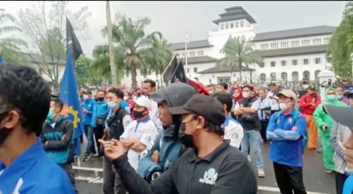 Ini 12 Tuntutan SP/SB Jabar Dalam Aksi Pra May Day Tahun 2022