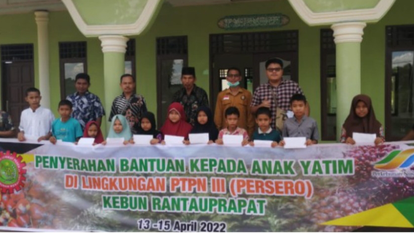 PTPN.III KRPPT Santuni Anak Yatin Piatu di Rantau Perapat