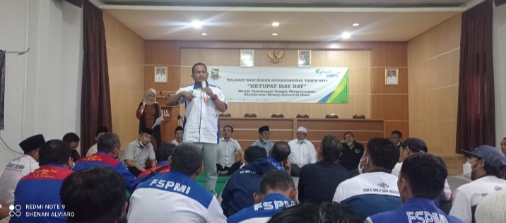 Menjelang Peringatan Hari Buruh, Disnaker Kota Cilegon Mengadakan Silaturahmi Dengan Buruh Se-Kota Cilegon