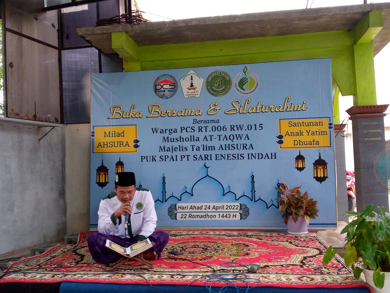Akhir Ramadhan, FSPMI PT. SARI ENESIS INDAH Kembali Santuni Yatim Dan Dhu’afa