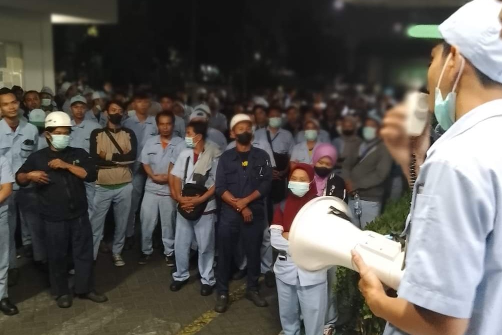 Perundingan Bonus Mandek, Buruh Progress Die Cast Mogok Kerja Spontan