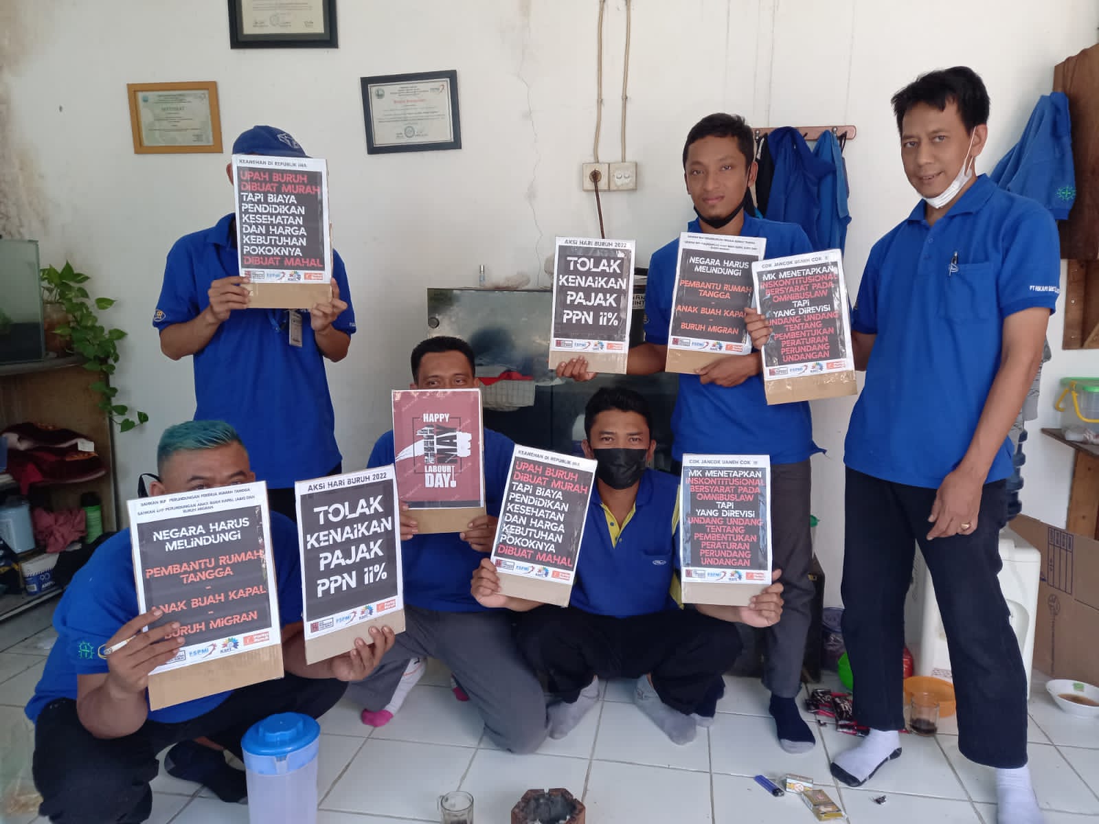 Demi Sukseskan May Day 2022,  Ini Yang Dilakukan PUK SPL FSPMI PT. Saga