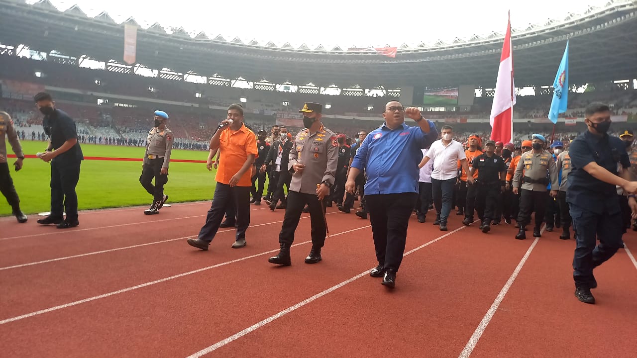Dua Tokoh Buruh Indonesia Terlihat Hadir Bersama Kapolri di May Day Fiesta 2022