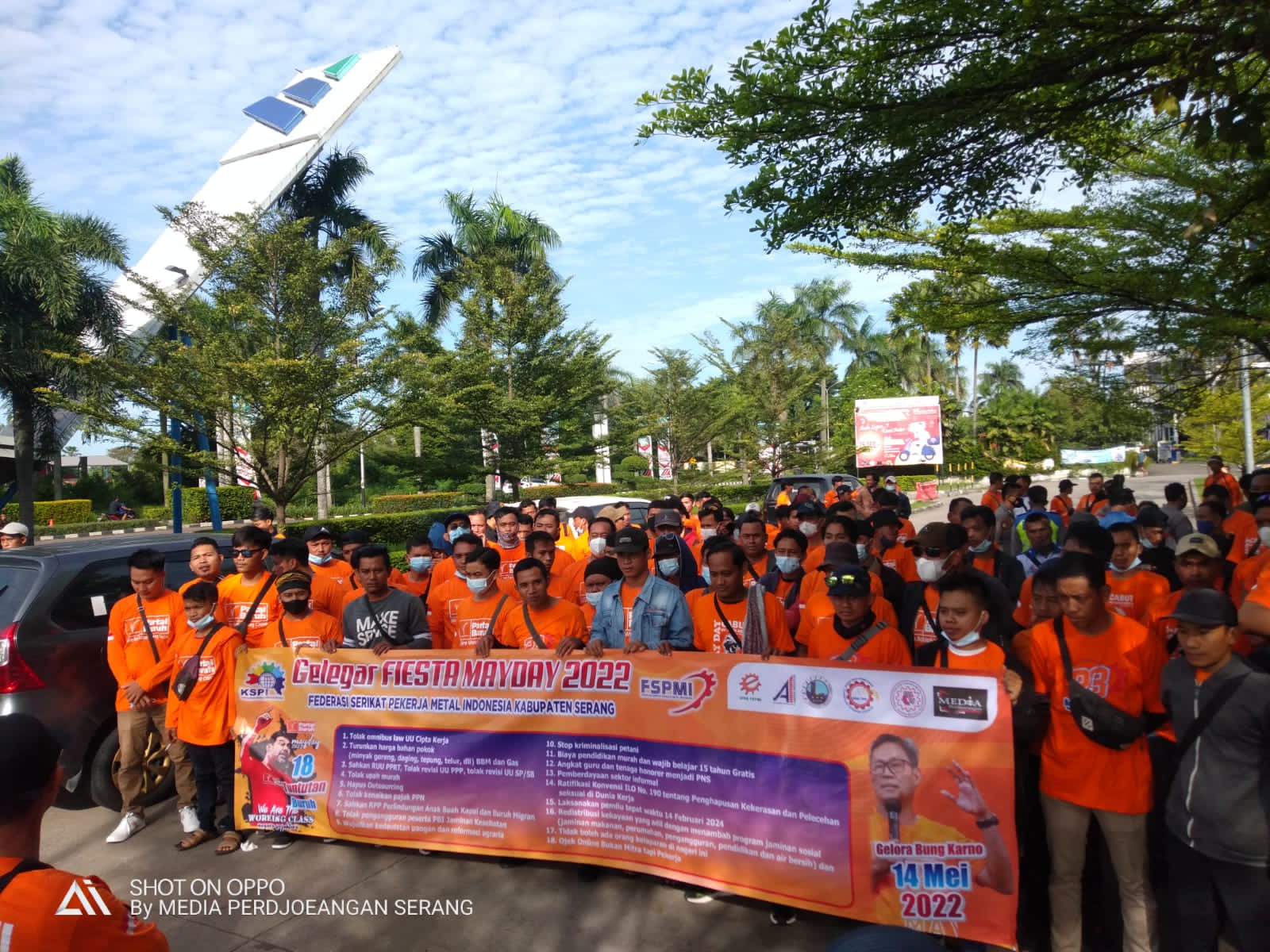 May Day Fiesta 2022 Buruh Serang Banten Ikuti Aksi di Jakarta