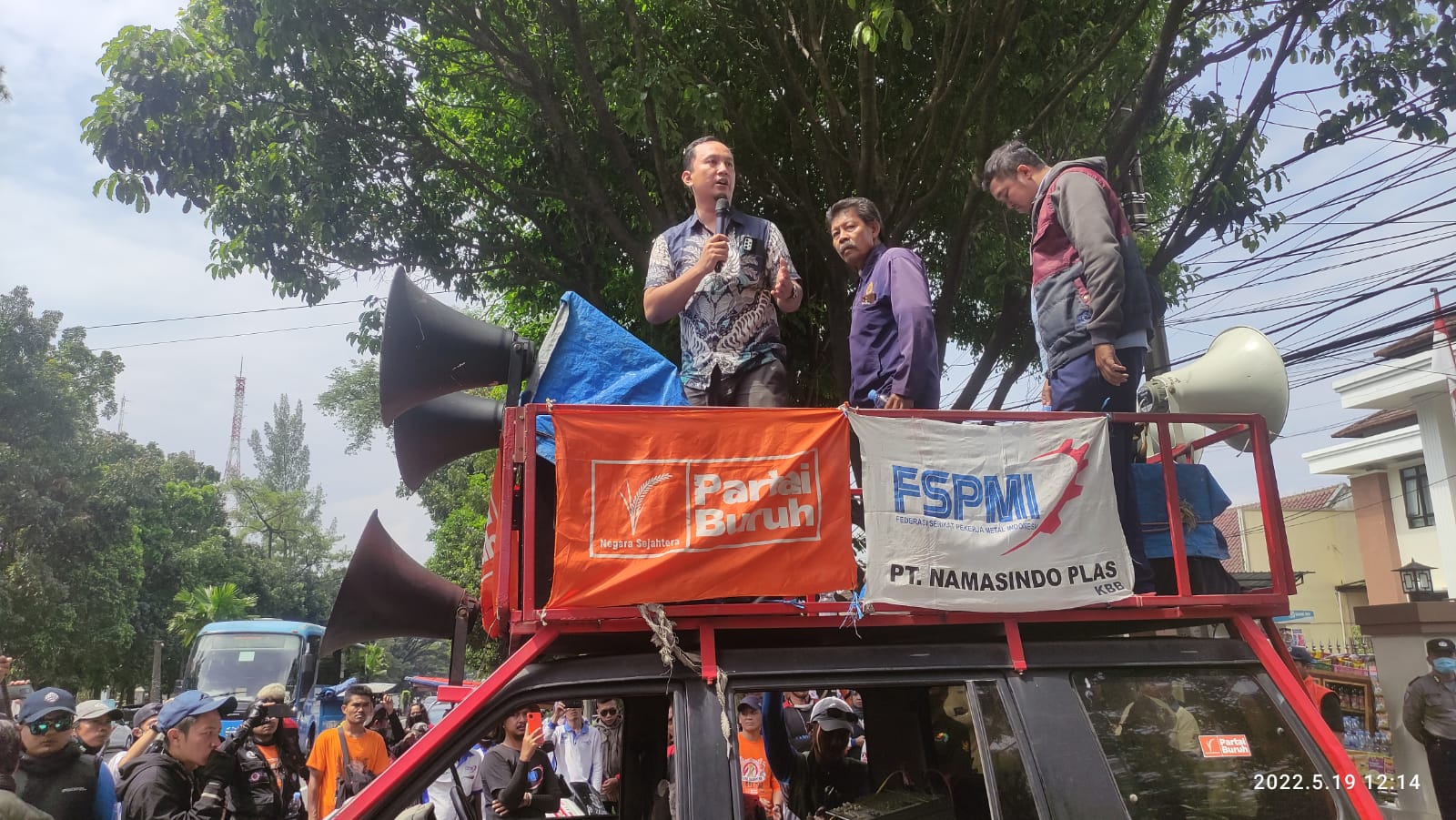 FSPMI Karawang Kawal Sidang Lanjutan Gugatan UMK Provinsi Jawa Barat Tahun 2022