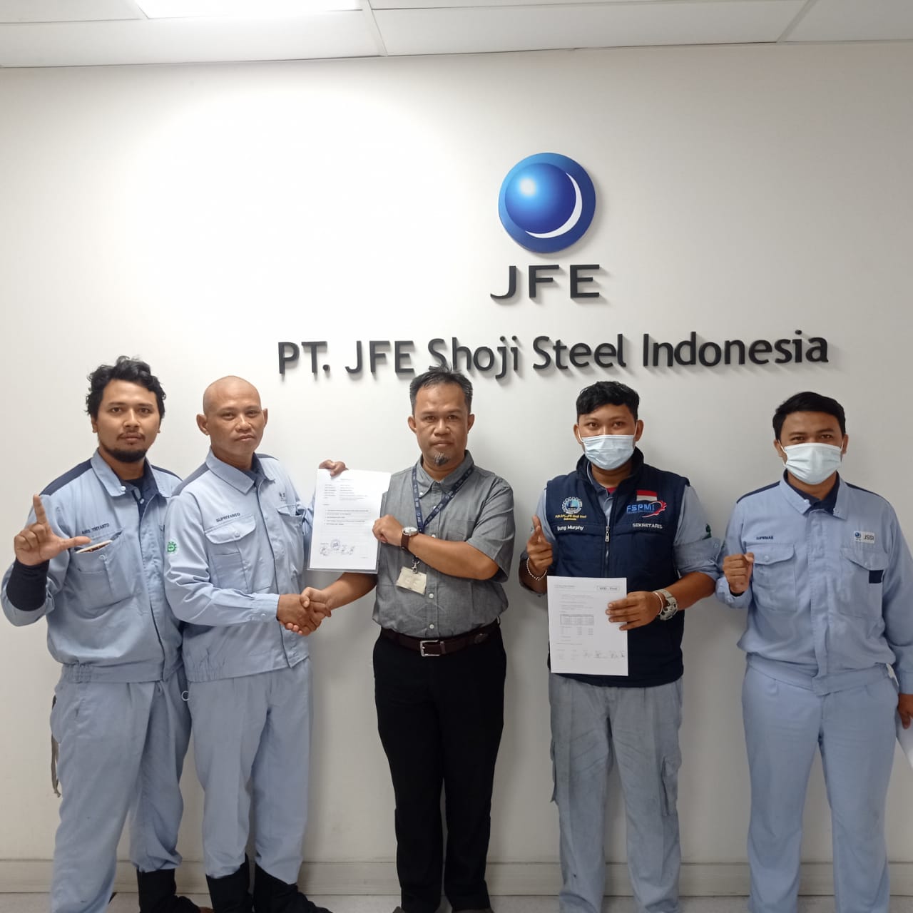 Manajemen dan PUK SPL FSPMI PT. JFE Shoji Steel Indonesia Sepakati Upah 2022