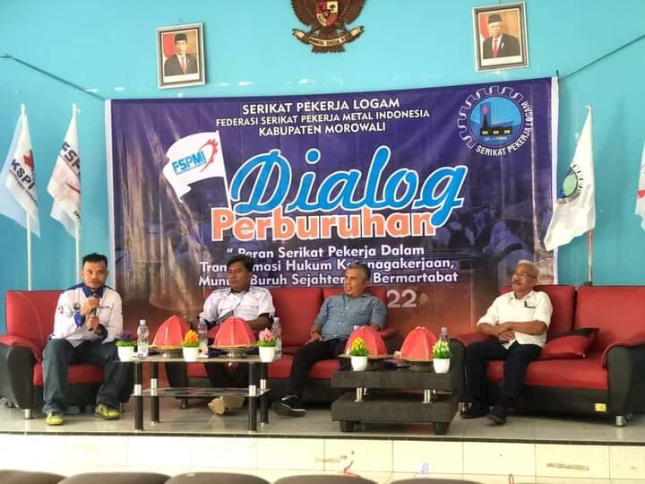 Peringati Hari Buruh Internasional, SPL FSPMI Kabupaten Morowali Gelar Dialog Perburuhan