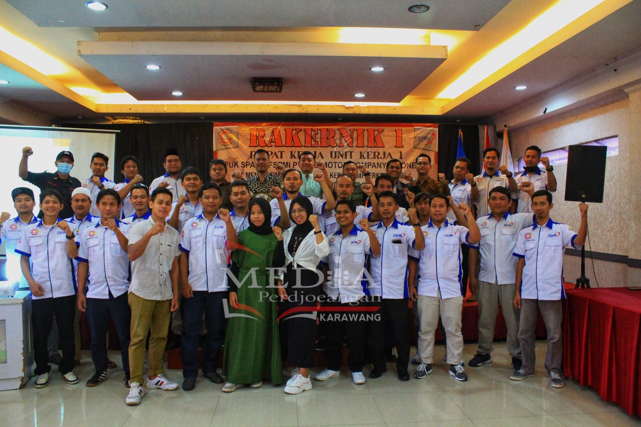 Rakernik I PUK SPAMK FSPMI PT. TVS Motor Company Indonesia : Optimalkan Evaluasi Kerja Demi Perkembangan dan Kemajuan Organisasi