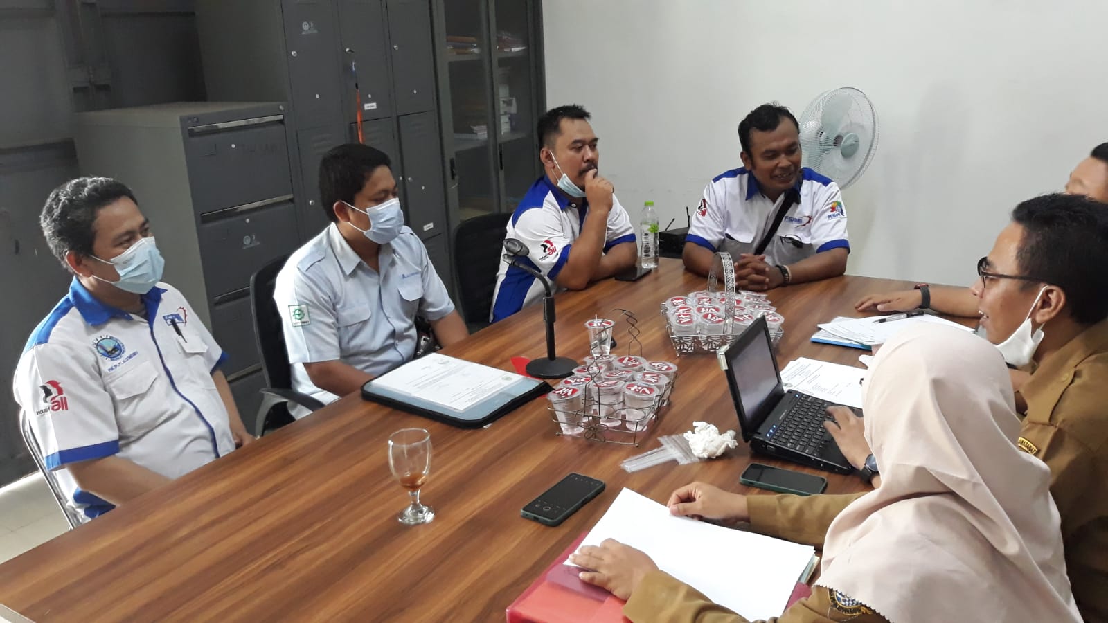 PKB Tak Kunjung Dicatatkan, PUK SPL FSPMI PT. Alcomexindo Datangi Pengawas Ketenagakerjaan