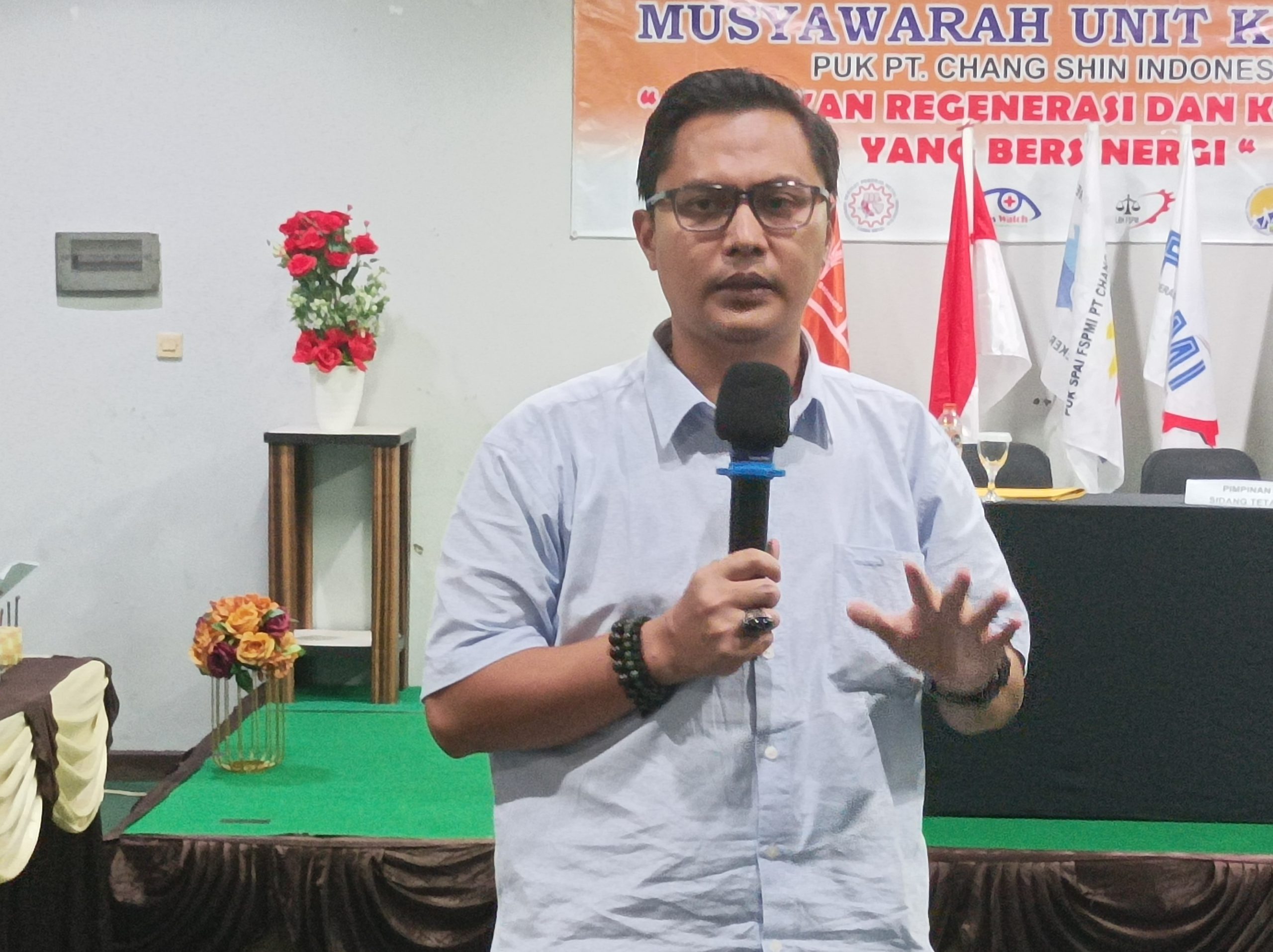 Musnik II PUK SPAI FSPMI PT. Chang Shin Indonesia, Rahmat Binsar, S.T : Tujuan FSPMI adalah Menyampaikan Aspirasi Untuk Kesejahteraan Anggota