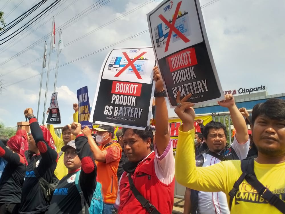 FSPMI Aksi di Astra Otoparts, Melawan Ketidakadilan di GS BATTERY