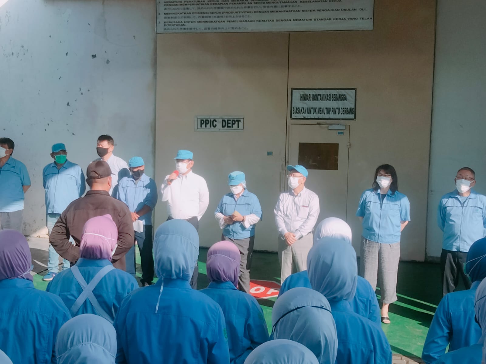 Perkenalkan Presiden Direktur Baru, Manajemen PT. Marsol Gelar Apel Perdana Pasca Pandemi