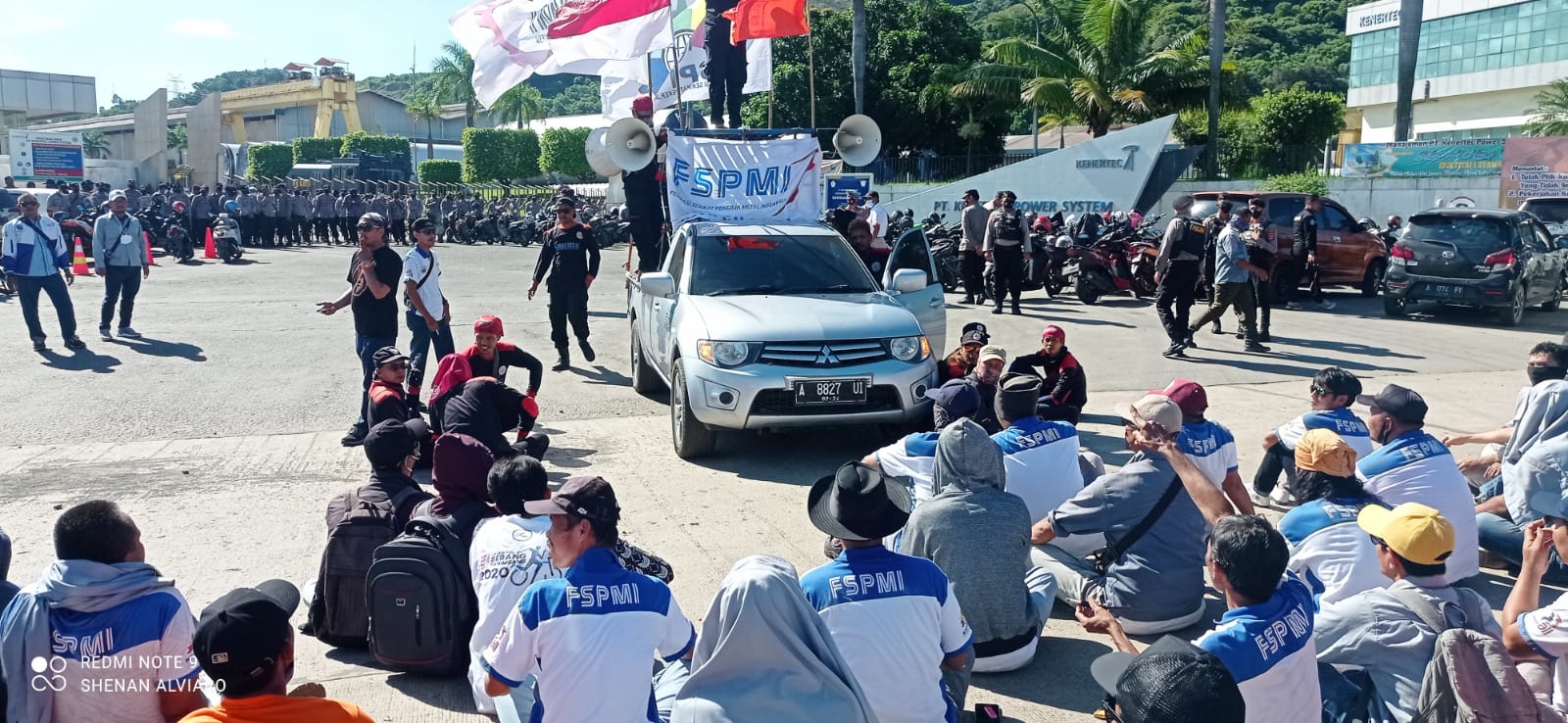 Aksi lanjutan PUK SPL FSPMI PT.Kenertec Power System, Ismail Korda GMC : Kita Satu Komando