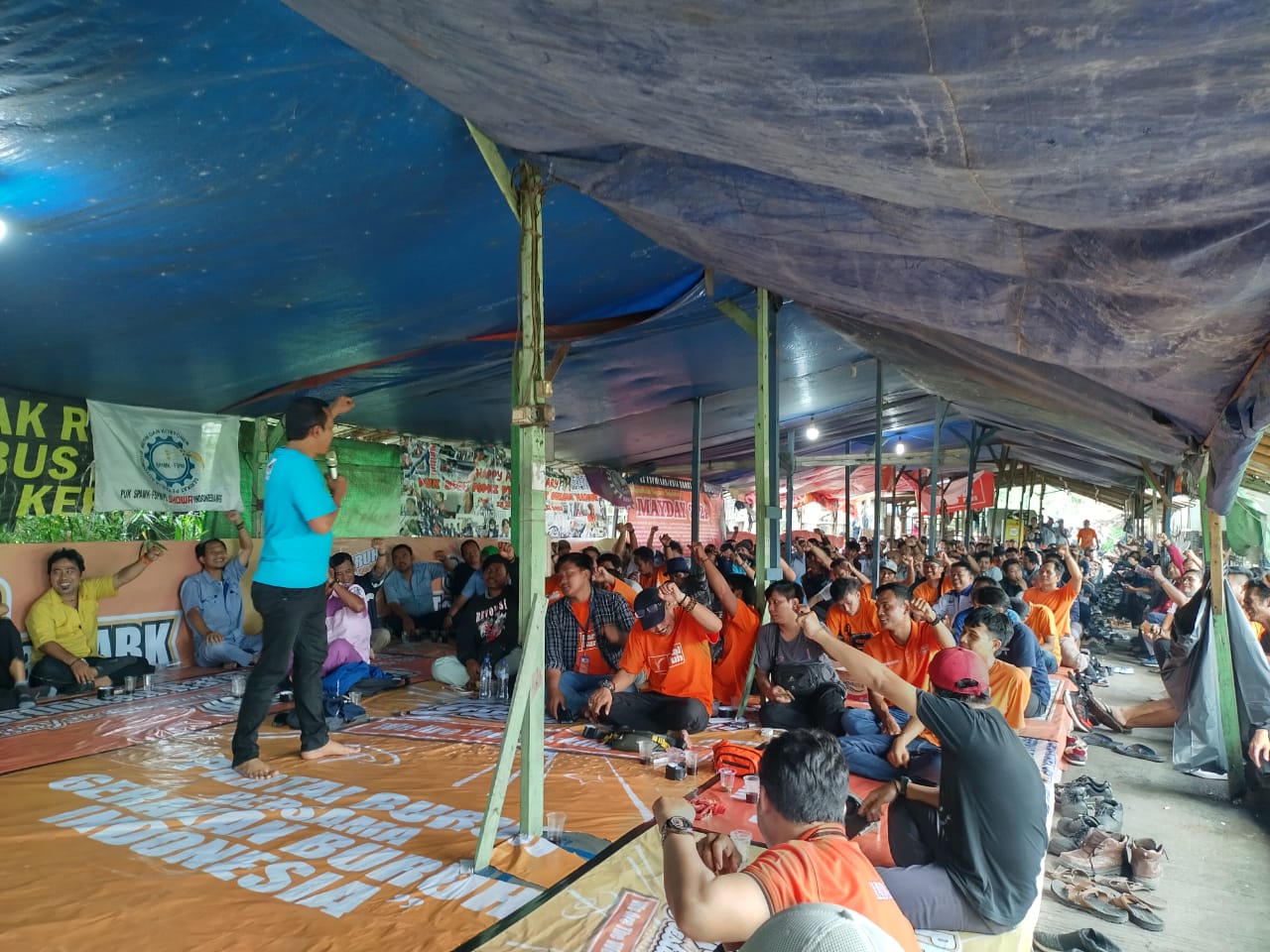 Persiapkan Aksi Unjuk Rasa Tolak UU PPP & Omnibus Law, Buruh Jawa Barat Gelar Konsolidasi Akbar