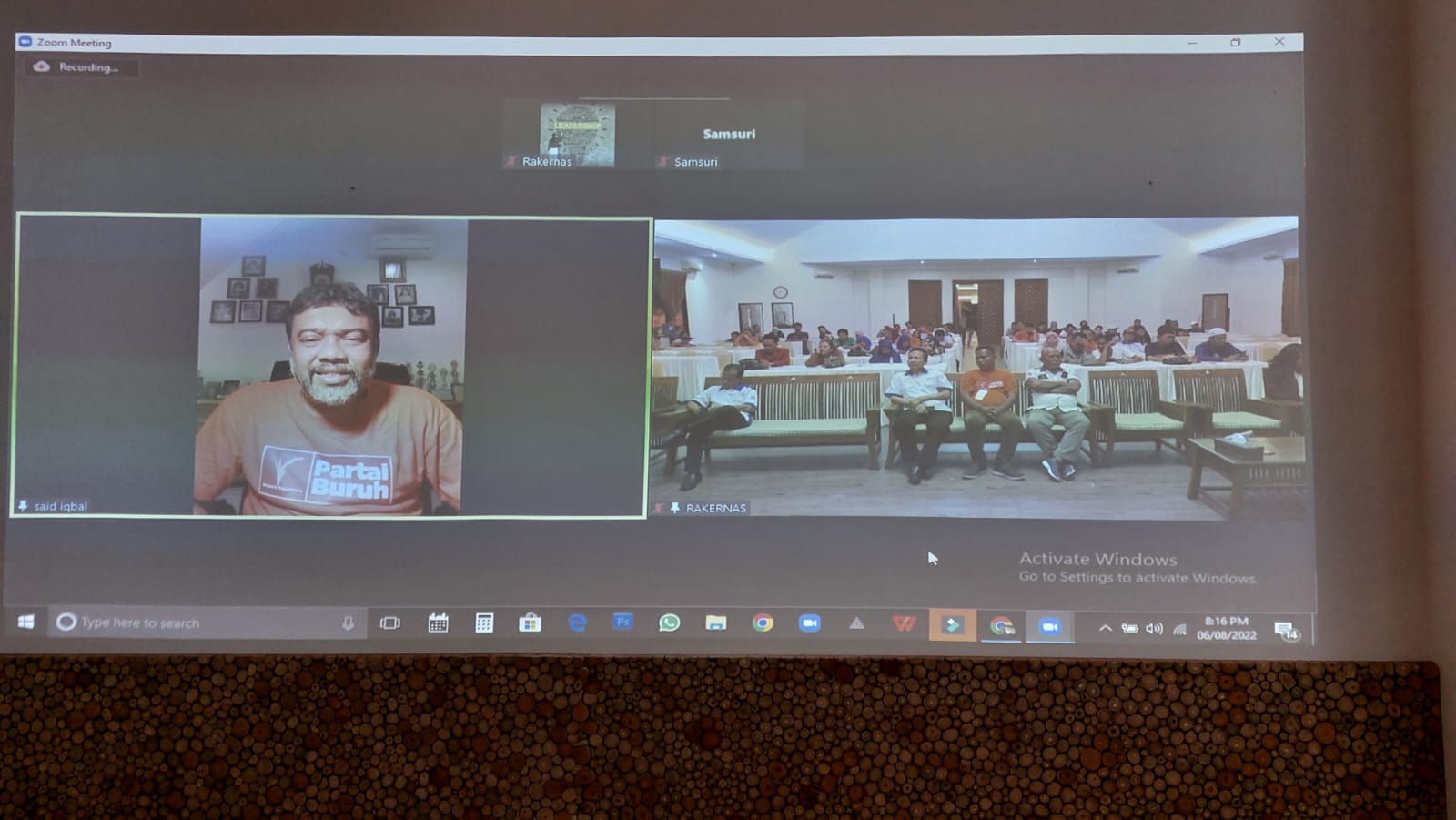 Hadir via Zoom dalam Rakernas SPEE 2022, Said Iqbal : Bangun Kekuatan Dimana Klas Pekerja Akan Berkuasa