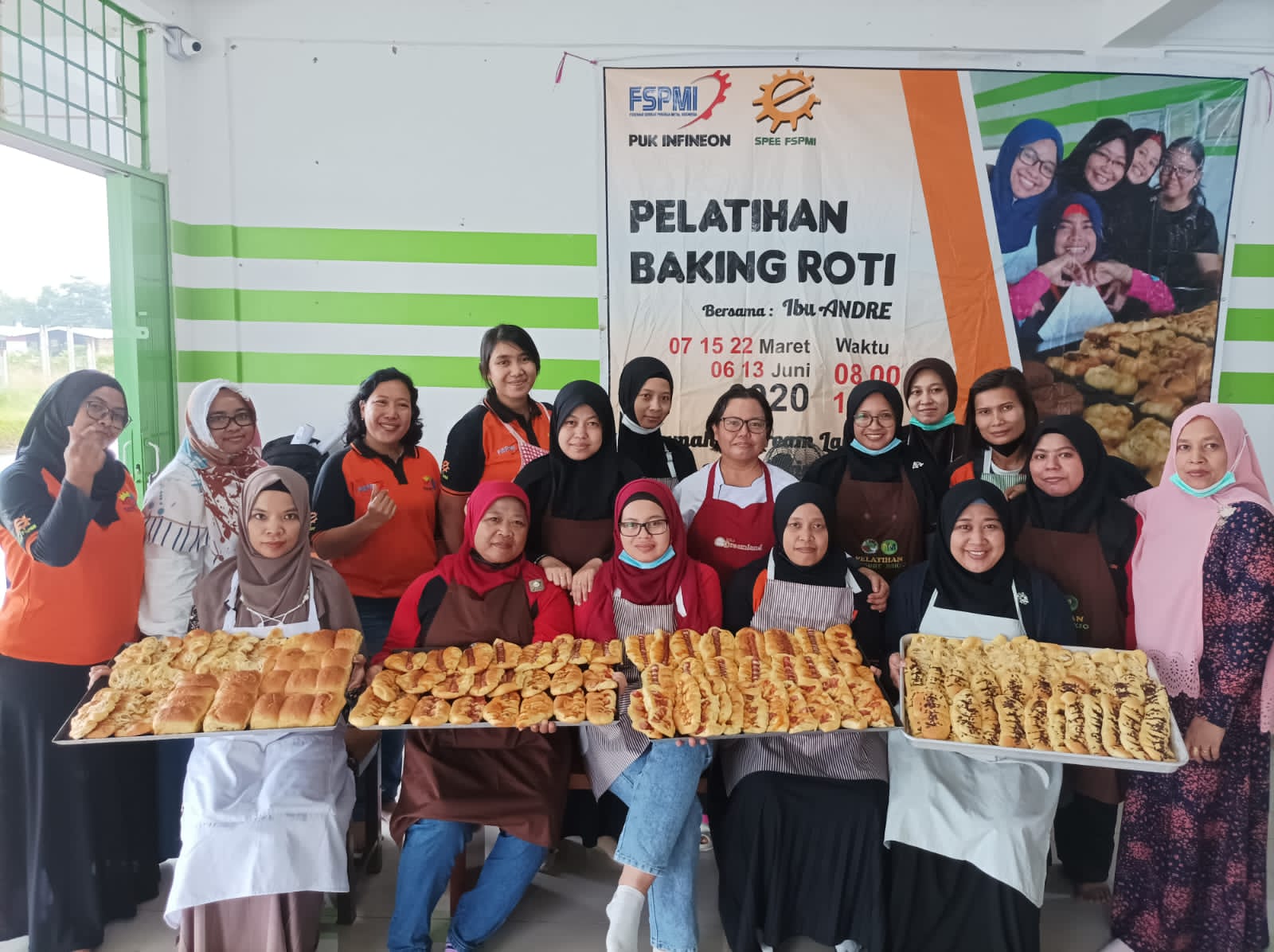 Lagi, PUK SPEE FSPMI PT.Infineon Batam Adakan Pelatihan Bikin Roti
