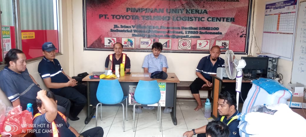 Rapat Persiapan MUSNIK IV PUK SPAI FSPMI PT. Toyota Tsusho Logistic Center