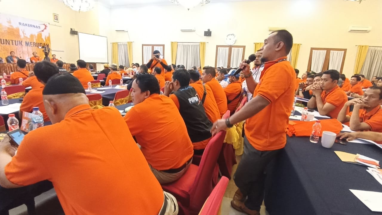 Ketua PUK JAI : Mengajak Peserta Rakernas PP AMK Untuk Sama-sama Membangun Gerakan Ekonomi Buruh