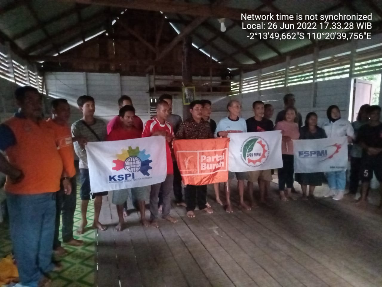 Pelantikan Anggota Baru PUK SPPK FSPMI Kabupaten Ketapang di Hadiri Ketua KC FSPMI