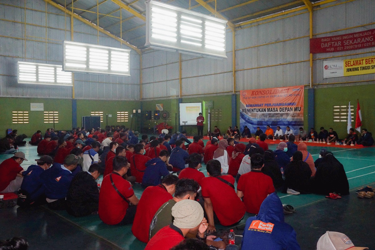 PUK SPAMK FSPMI PT FIM Gelar Acara Konsolidasi Perdananya Pasca Pandemi Covid-19