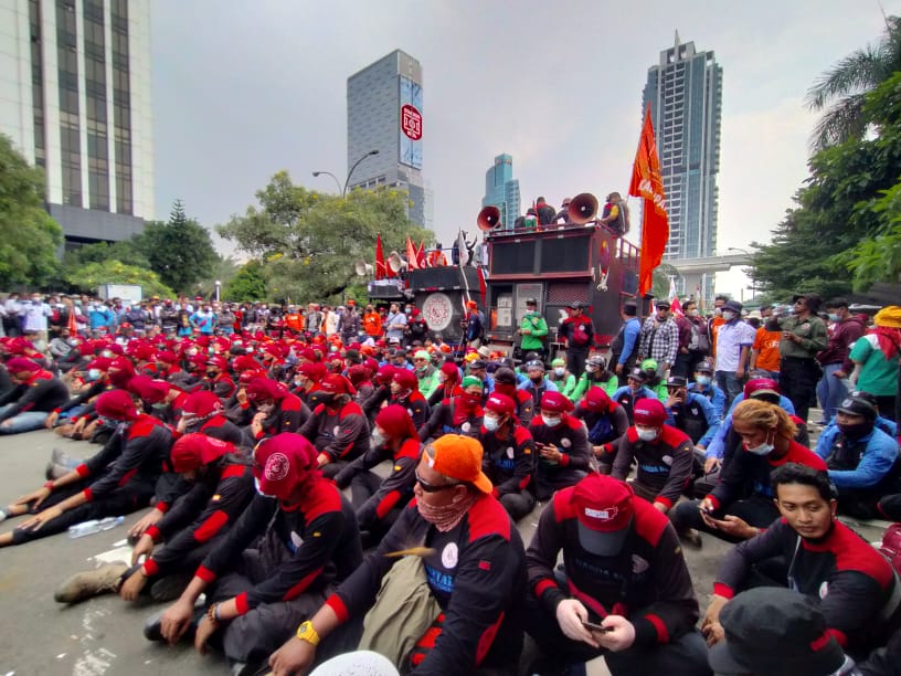 Sampaikan Tuntutan di DPR RI, Buruh DKI Pastikan Turun di Aksi Nasional