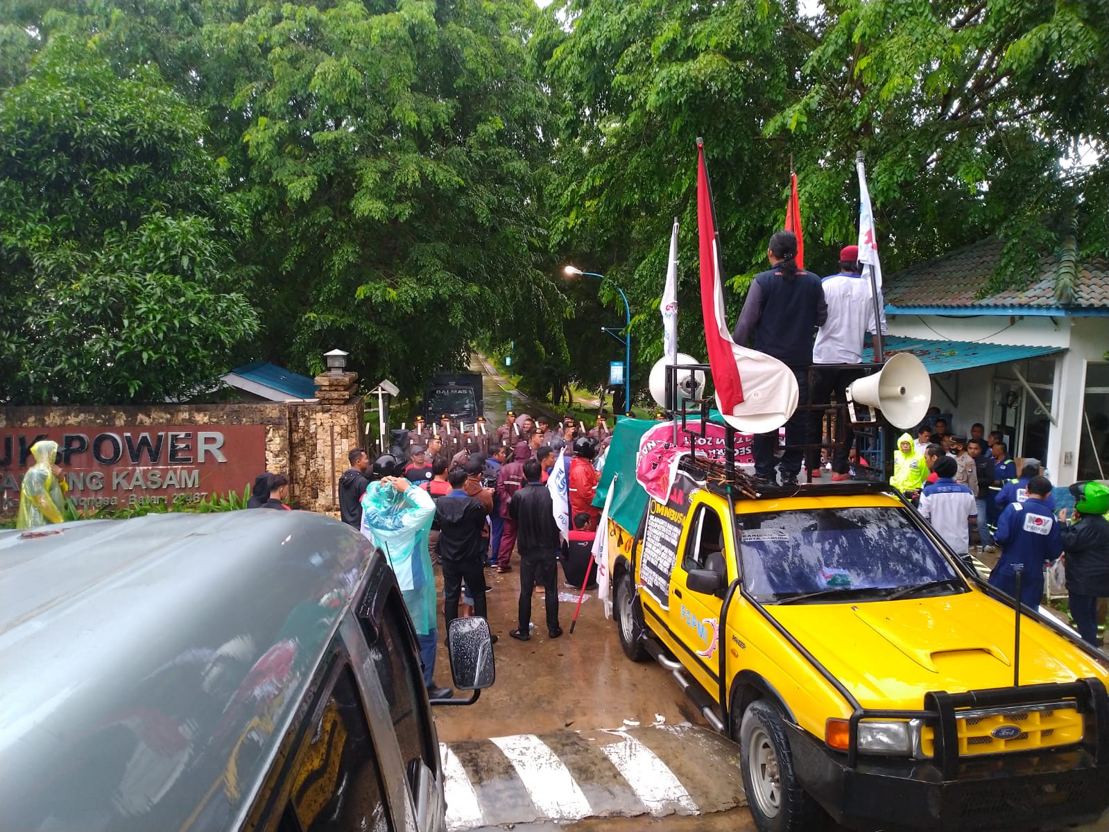 Tolak PHK Sepihak, FSPMI Batam Demo PT CHD Power Plant Operation Indonesia Batam