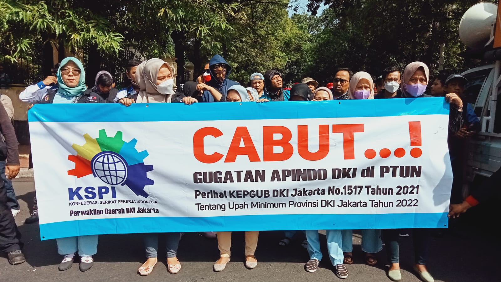 Unjuk Rasa, Buruh DKI Tuntut APINDO Cabut Gugatan di PTUN