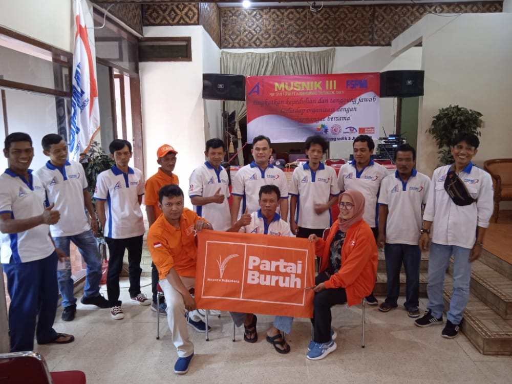 Partai Buruh Hadir di Musnik III PUK SPAI-FSPMI PT. Adjidharmamas Tritunggal Sakti Bogor