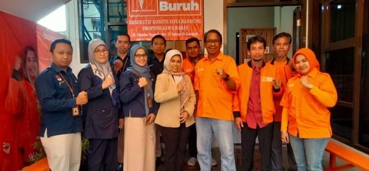KPU Kunjungi Kantor Exco Partai Buruh Kota Bandung