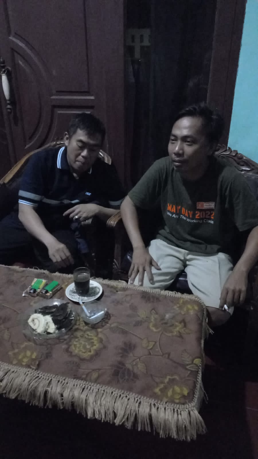 PUK SPAI FSPMI PT. Toyota Tsusho Logistic Center Datang Bertakziah Saat Anggota Berduka