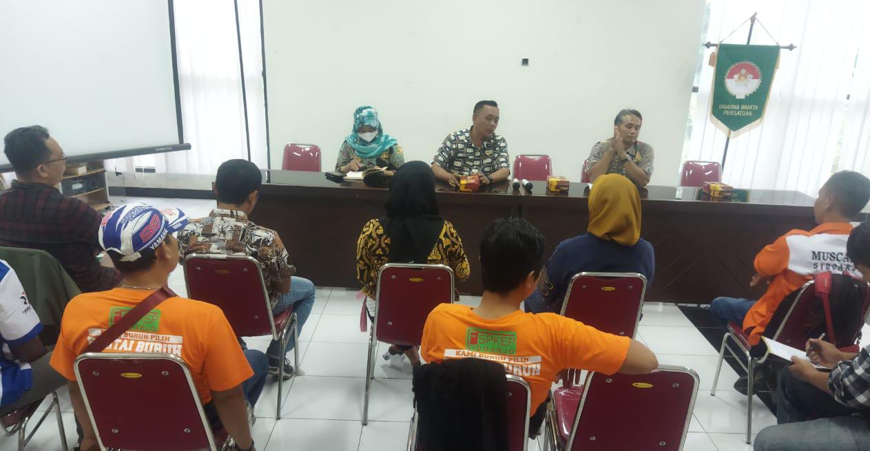 Bahas Data Terpadu Kesejahteraan Sosial, Jamkeswatch Sidoarjo Kunjungi Dinsos