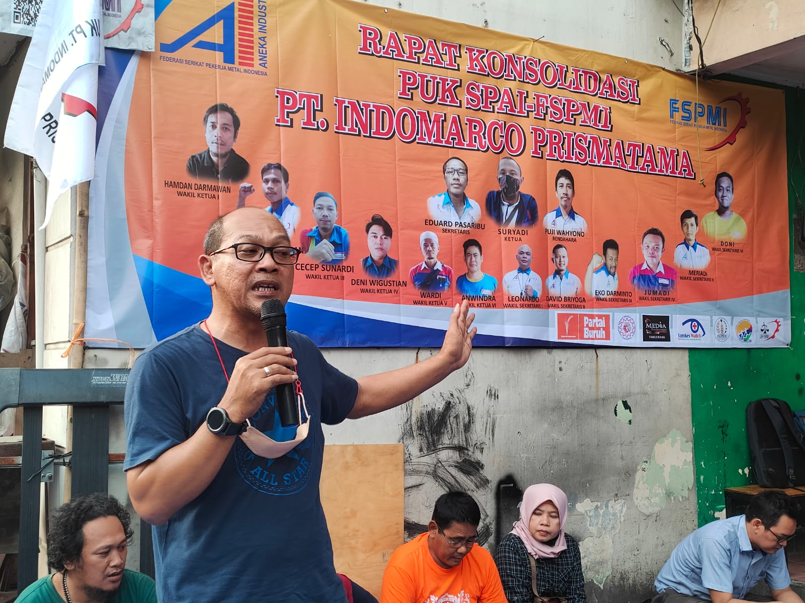 Rapat Konsolidasi PUK SPAI FSPMI PT. Indomarco Prismatama Dihadiri Ketua Umum Pimpinan Pusat