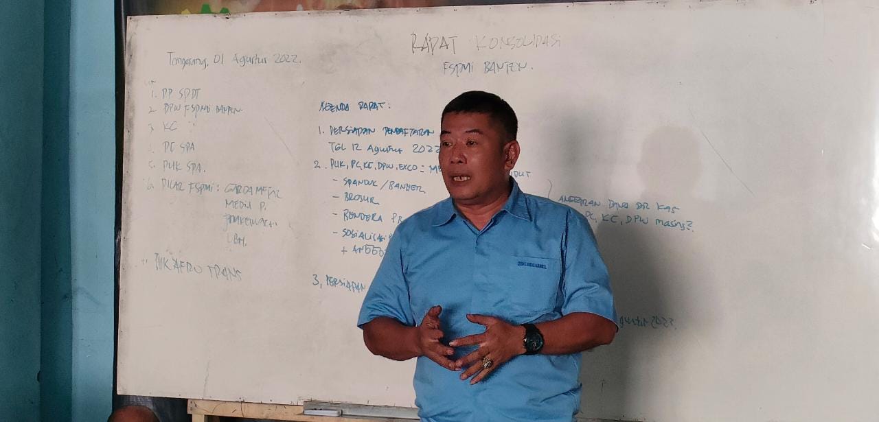 FSPMI Banten Gelar Rapat Persiapan Aksi Unjuk Rasa di PT. Aerotrans Service Indonesia