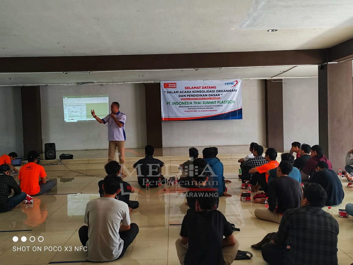 Konsolidasi dan Pendidikan Dasar PUK SPAMK FSPMI PT. ITSP Karawang : Dengan Beroganisasi Kita Ciptakan Solidaritas dan Kesejahteraan Bersama