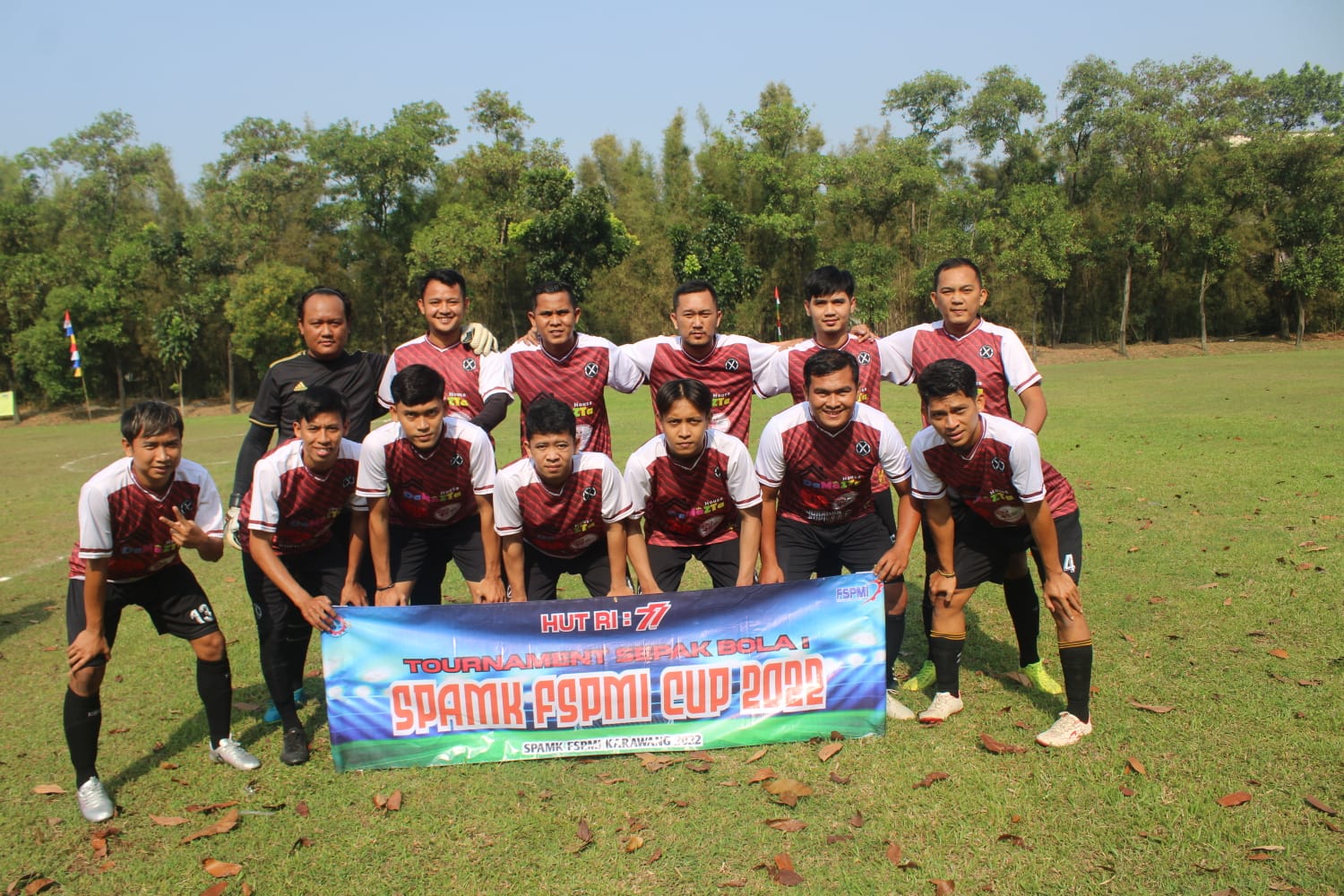 Meriahkan HUT RI Ke 77, PC SPAMK FSPMI Karawang Adakan Tournament Sepak Bola SPAMK FSPMI CUP 2022