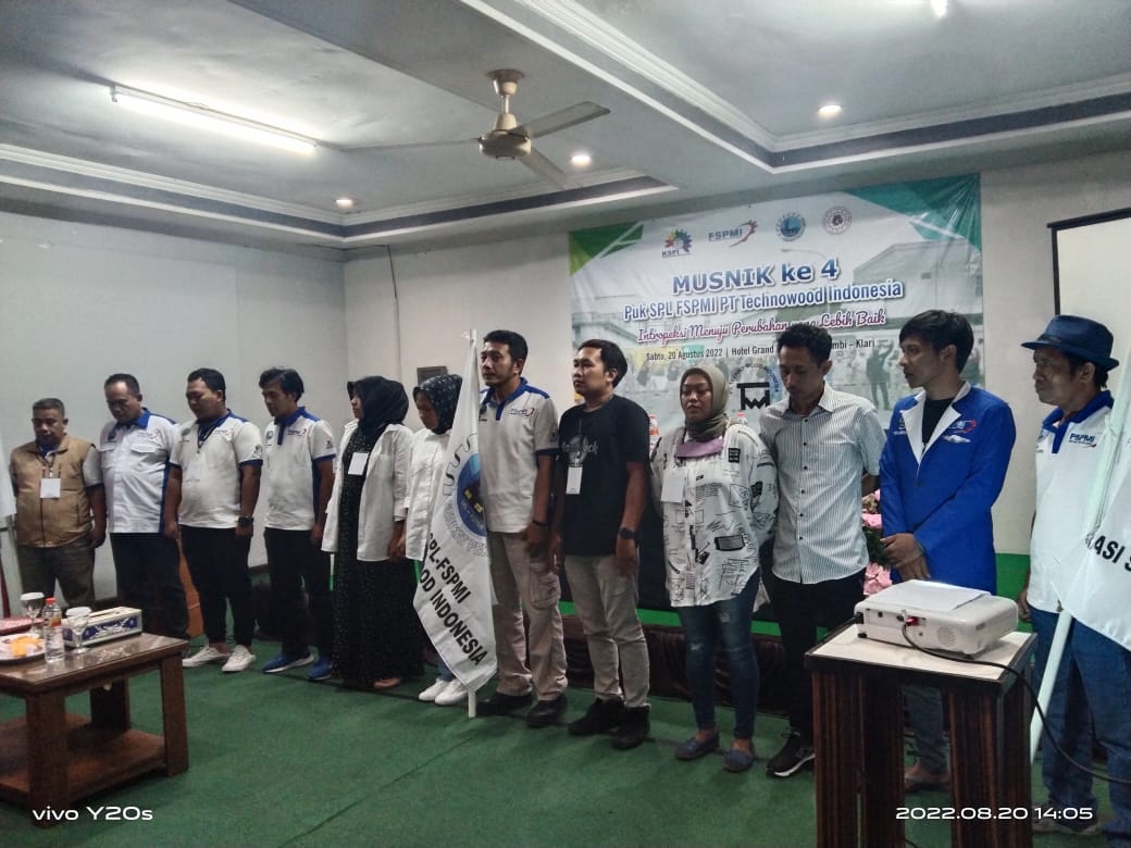 Instropeksi Menuju Perubahan Lebih Baik, PUK SPL FSPMI PT. Techno Wood Indonesia Gelar Musnik IV